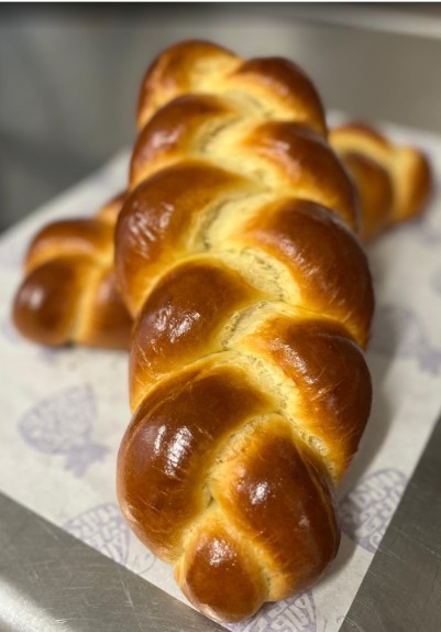 Tresse briochée dorée